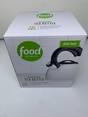 NWT - Food Network 2 QT Whistling Tea Kettle